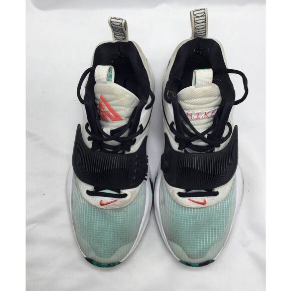 Nike Zoom Freak 3 White Black Green Basketball Mens Size 8.5 - Picture 3 of 8